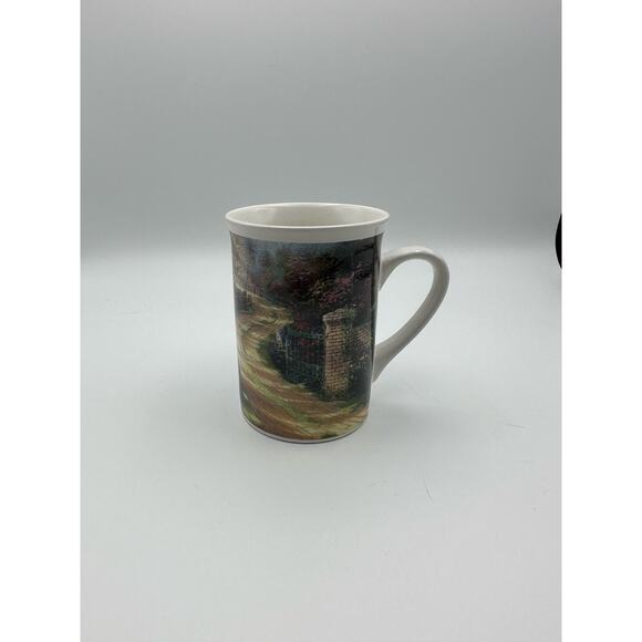 Vintage Designpac Spring Gate Thomas Kinkade Art Scene Mug coffee tea cup 1996 - Picture 2 of 11